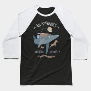 Big Adventures Outdoor Apparel - Whale Baseball T-Shirt